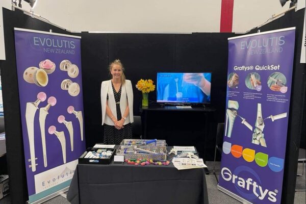 Evolutis New Zealand Nurses Meeting 2022 booth