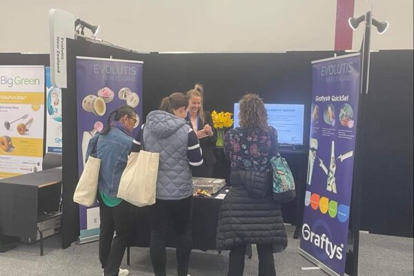 Evolutis New Zealand Nurses Meeting 2022 booth Nurses